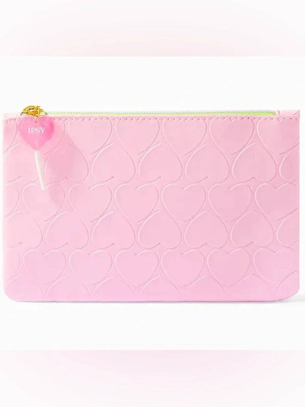 Ipsy Glam Makeup Bag | Embosssed Heart Candy Lollipop